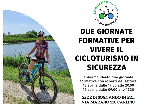 DUE GIORNATE FORMATIVE PER VIVERE IL CICLOTURISMO IN SICUREZZA